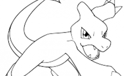 5 desenhos do Charmeleon para baixar, imprimir, colorir e pintar - Desenhos de Pokémon - 1