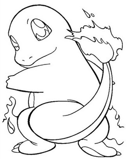 6 desenhos do Charmander para baixar, imprimir, colorir e pintar - Desenhos de Pokémon - 2