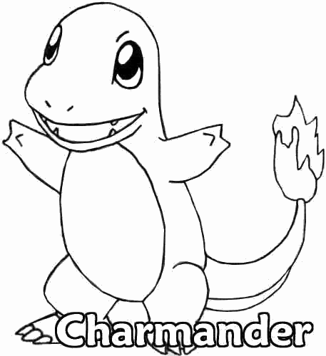 6 desenhos do Charmander para baixar, imprimir, colorir e pintar - Desenhos de Pokémon - 4