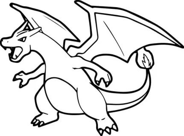 Desenhos do Charizar para baixar, imprimir, colorir e pintar – Desenhos de Pokémon - 2