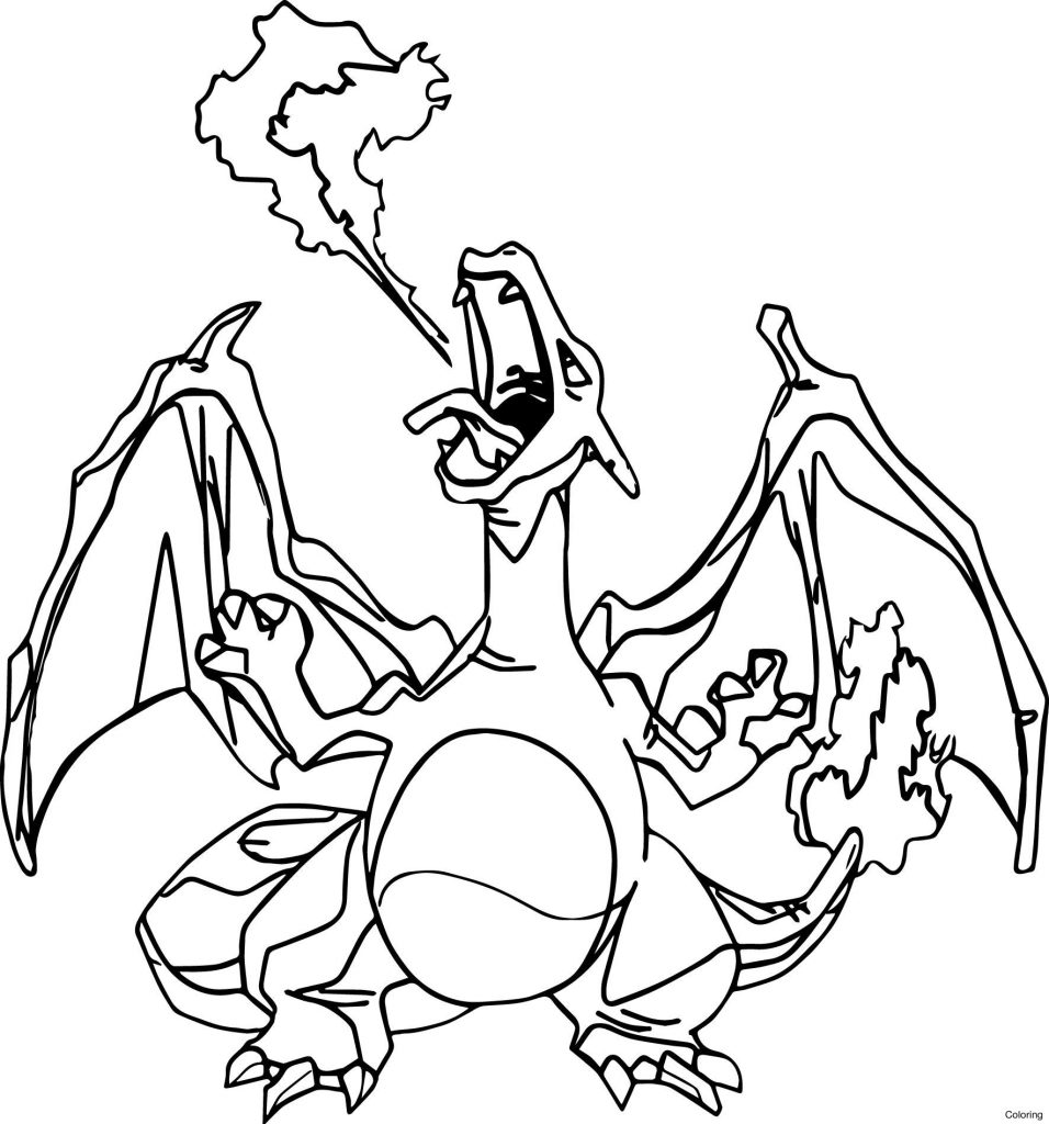 Desenhos do Charizar para baixar, imprimir, colorir e pintar – Desenhos de Pokémon - 6