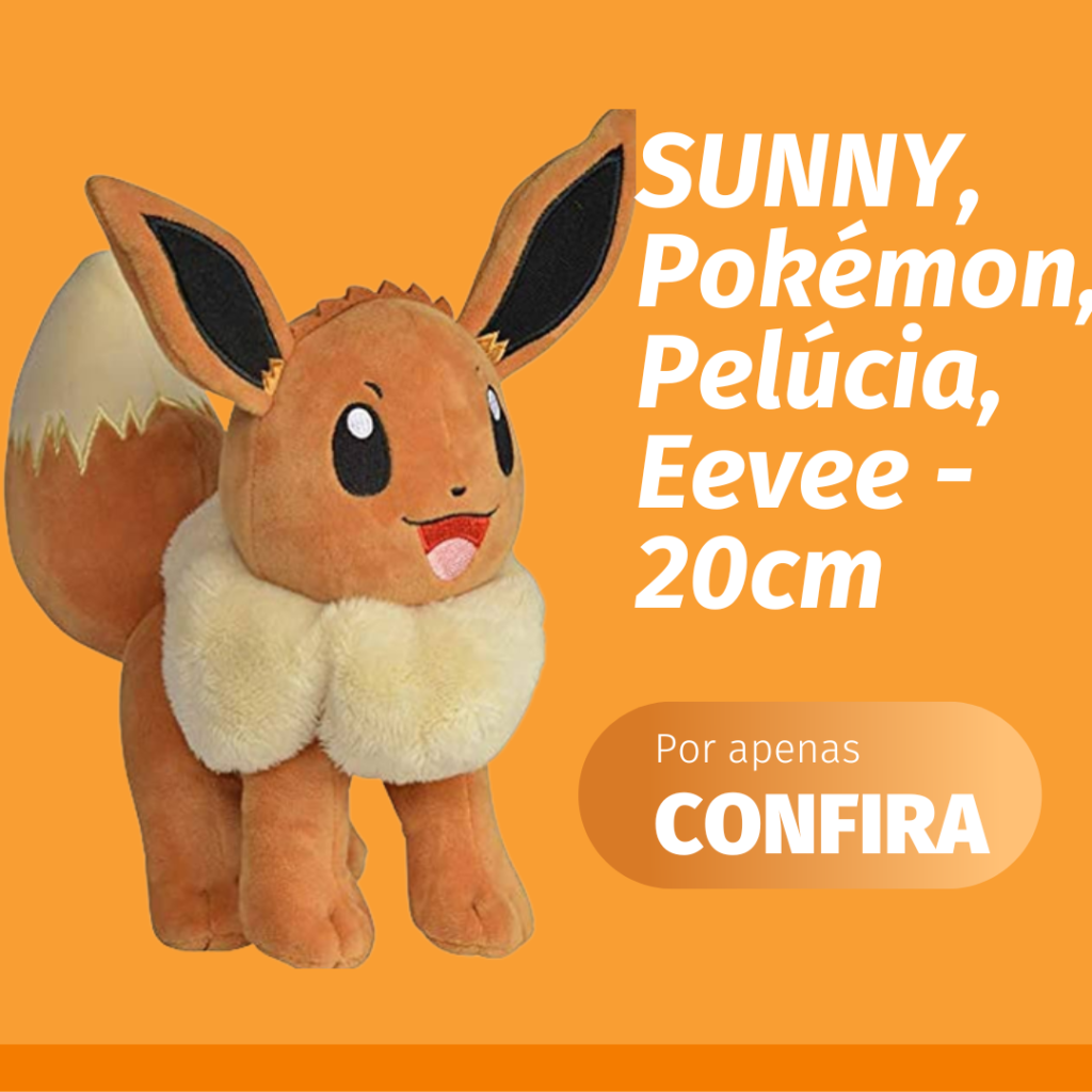 SUNNY, Pokémon, Pelúcia, Eevee - 20cm