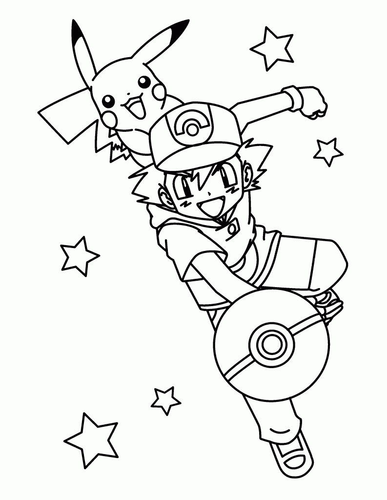 Como desenhar Ash e Pikachu 