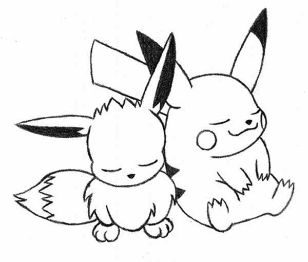 5 desenhos do Eevee para baixar, imprimir, colorir e pintar – Desenhos de Pokémon - 4