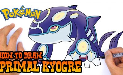 Como desenhar o Kyogre fácil e rápido - Desenhos de Pokémon