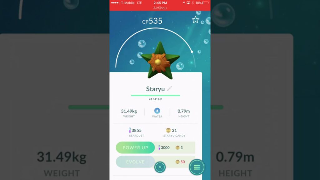 Como capturar o melhor Staryus em Pokémon GO