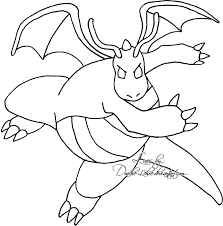 5 desenhos do Dragonite para baixar, imprimir, colorir e pintar – Desenhos de Pokémon - coloring pages