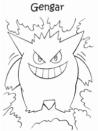 5 desenhos do Gengar para baixar, imprimir, colorir e pintar – Desenhos de Pokémon - - Gengar Coloring Pages